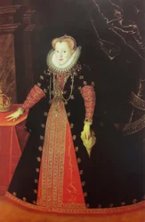 Retrato de cuerpo entero de Ana de Austria (1573-1598)
